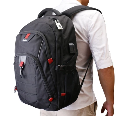 $24.95 • Buy Men Anti Theft Rucksack Laptop Backpack USB Charging Travel Outdoor Shoulder Bag