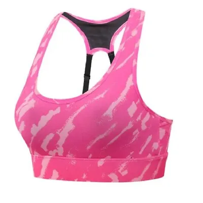 Ladies Sports Bra Firm Support Racerback Padded Pink Black Grey Marl UK M L XL • £4.99