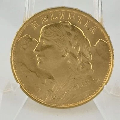$419.06 • Buy 20 Swiss Francs Swiss Vreneli Gold Coin 1922