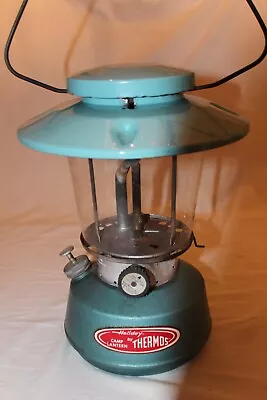 $79.99 • Buy Vintage THERMOS 8316 SINGLE MANTEL AQUA BLUE CAMPING LANTERN