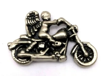 $10.99 • Buy Motorcycle Angel Pewter Biker Jacket Vest Pin 