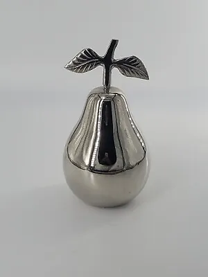 Shiny Table Top Pear Figurine Metal MADE IN INDIA • $16.99
