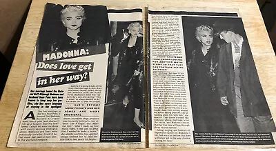 1987 MADONNA - Vintage Teen Magazine 2-Page Article Clipping • $5.59