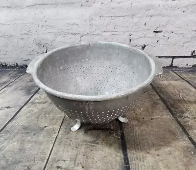 Vintage WEAR EVER Heavy Duty Aluminum -Colander Strainer- Footed Planter Metal • $16.99