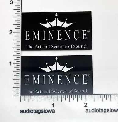 Eminence Speaker Grill Badge Logo Emblem Pair Custom Made Aluminum • $10