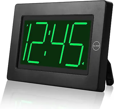 KWANWA Alarm Clock Wall Clock Digital Clock 3  LED Digit Display Battery & • $34.17