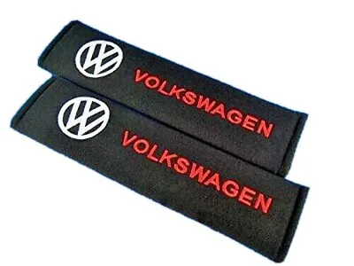 Vintage VW Embroidered Seat Belt Pads High Quality 2 Pcs T5 T4 Camper Van Golf • £11.99
