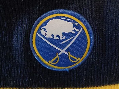 NHL Buffalo Sabers Hockey Labatt Blue  Blue Yellow Beanie Knit Hat Cap NEW • $8.99