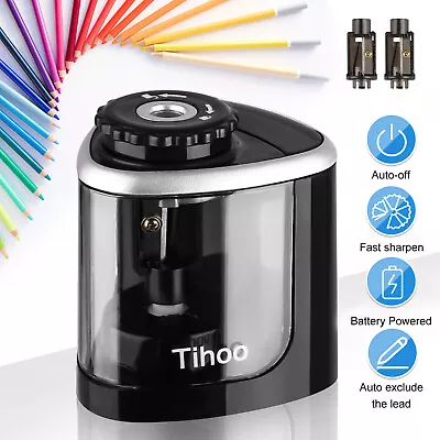 Best Automatic Electric Pencil Sharpener Helical Blade Fast Sharpen Home Office • $10.98