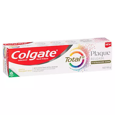 Colgate Total Plaque Release Gentle Mint Toothpaste 95g • $9.49