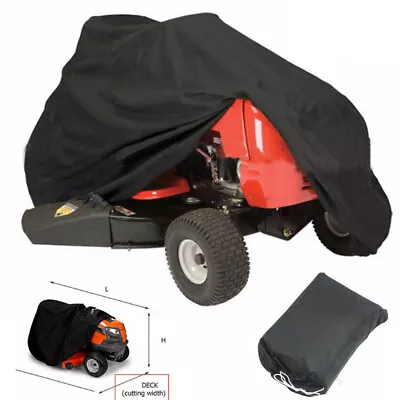 L Waterproof Riding Lawn Mower Tractor Cover Garden Yard Outdoor UV Protection • £13.99