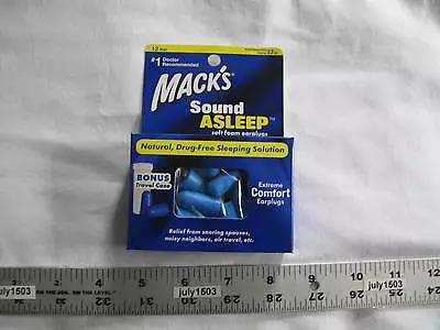 12 Pair Mack's Sound Asleep Ear Plugs Travel Case Extreme Comfort NRR32 (1x12pk) • $10.90