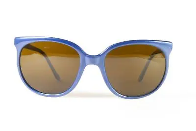 Vintage Vuarnet 002 Blue Gitan Sunglasses PX5000 Dark Brown Lens • $139.99