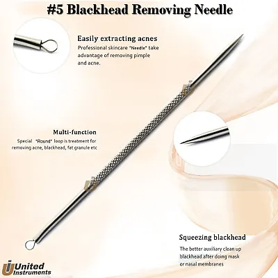 $6.48 • Buy Blackhead Spot Needle Comedone Extractor Pimple Popper Blemish Whitehead Removal