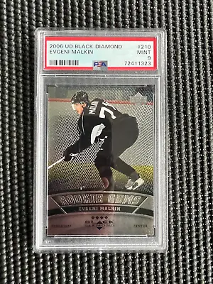 2006-07 UD Black Diamond #210 Evgeni Malkin Rookie RC Graded PSA 9 Mint • $129.99