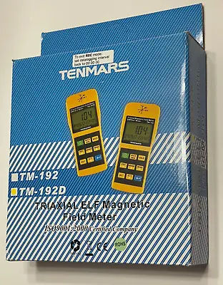 TENMARS TM-192D Triaxial Magnetic Field Meter EMF/ELF Meter Gaussmeter • $269.99