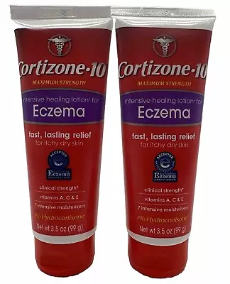 Cortizone 10 Lotion Intensive Healing Eczema Lotion 3.5oz X2 Exp 2026+ • $24