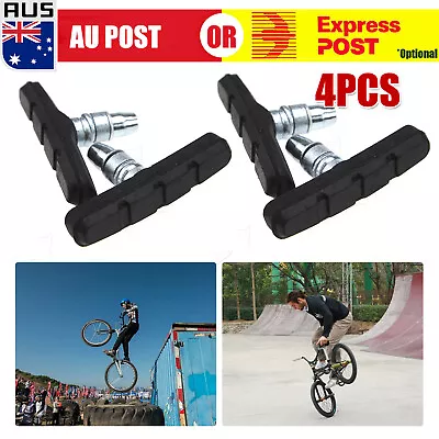 4X Mountain Bicycle V Braking Pads Blocks Shoes For Bike V Brake System B • $8.10