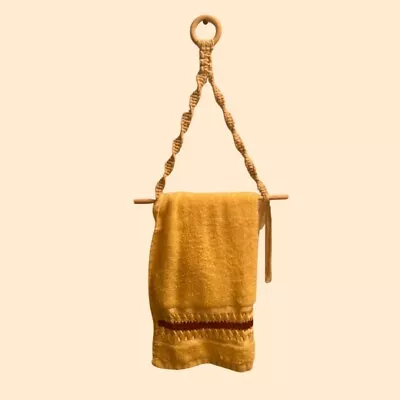 Macrame Paper Towel Holder • $13