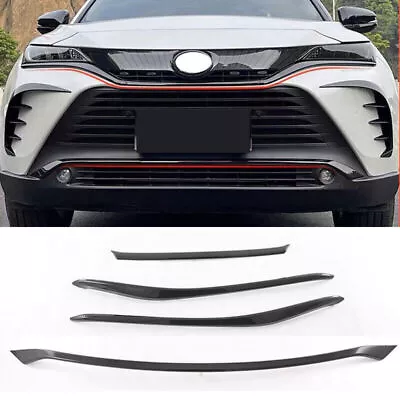 For Toyota Venza 2021-2023 ABS Carbon Front Bumper Grill Grille Cover Trim 4x • $166.24