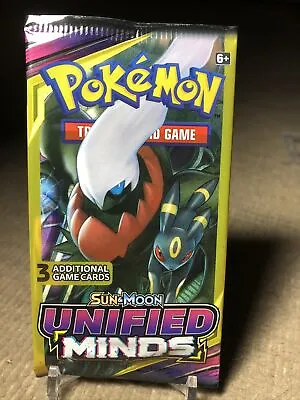 $5 • Buy Pokemon TCG Sun And Moon Unified Minds 3 Card Booster Pack