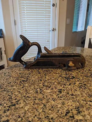 Vintage Cast Iron Rabbet Plane With Fence USA Planer • $59.99