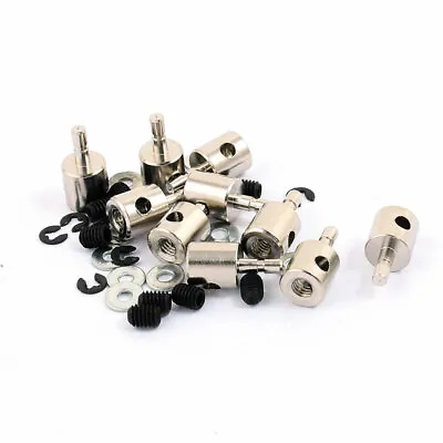 $13.83 • Buy 25 Pcs 3 X 2 X 11mm Metal Linkage Stoppers PRC Push Rod Keepers W Screws