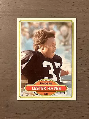 1980 Topps Football Set Break #195 Lester Hayes Rc 1   Sharp   Free Shipping • $9