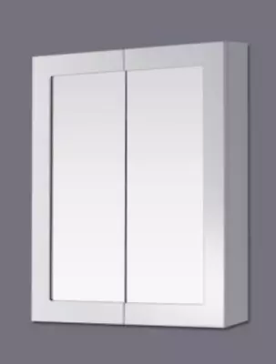 600/750/900/1200*750/900/150mm White Framed Mirror Shaving Cabinet With 2 Doors • $238