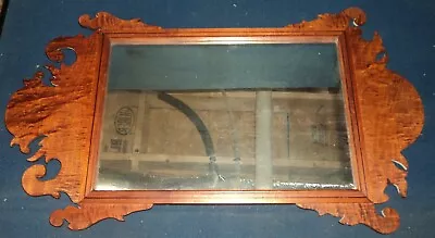 19th Century Tiger Maple Chippendale Mirror • $79.99