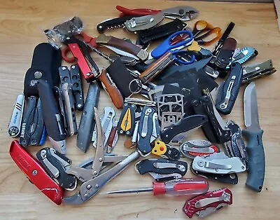 TSA LOT Of Knives Multi Tools & More! 15+ LBS Variety Mix! FREE SHIPPING! • $84.99