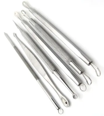 $9.44 • Buy Set Of 6 Comedone Extractor Blackhead Remover Ance Blemish Tool Facial Skin Care
