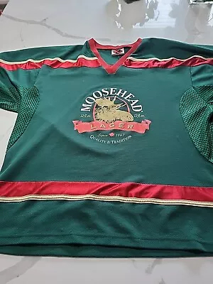 Vintage Moosehead Lager Green K1 Jersey Size Adult XL Made In USA! • $60