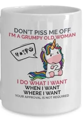 Grumpy Old Lady Unicorn Gift Mug • £5