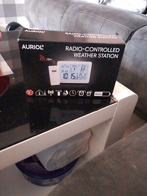 £15.90 • Buy AURIOL Radio Controlled Weather Station (White) Brand New