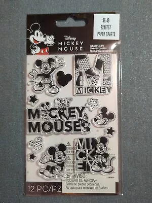 EK SUCCESS  Disney Mickey Mouse Mickey Blocks Clear Stamps NEW  • $6