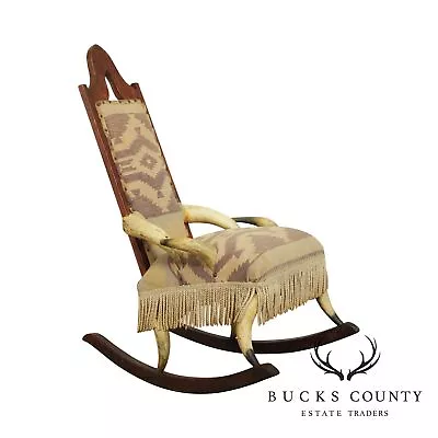 Antique South West Steer Horn Rocker Rocking Chair • $1995