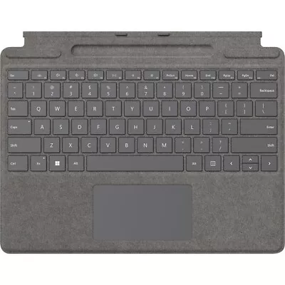 Microsoft Signature Keyboard Case For Select 13  Microsoft Surface Pro Platinum • $166.59