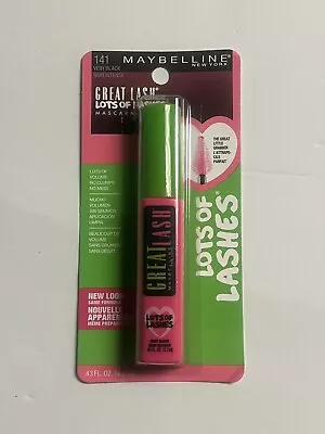 Brand New Maybelline Great Lash Lots Of Lashes Mascara Sealed 141 - Very Black • $9.95