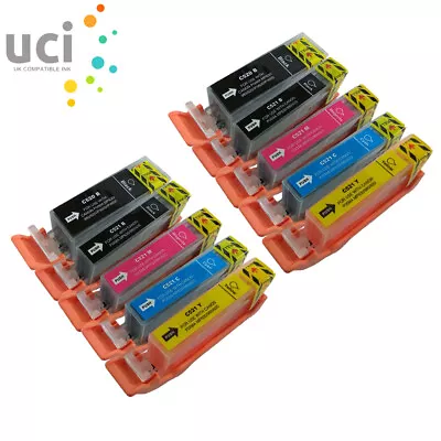 10 Ink Cartridge For Canon PGI525CLI526 MG5250 MG5350 IP4850 IP4950 MG6220 • £10.14