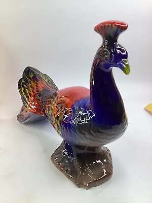 $78.88 • Buy Vintage Maurice California USA J76 Large 16  Ceramic Peacock MCM Mid Century M2