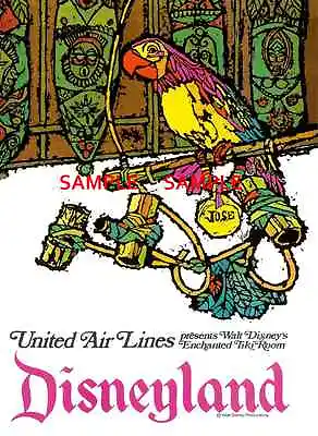 United Airlines 11  X 17   Travel Poster [ DISNEYLAND ] -  • $12.99