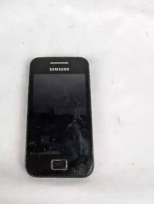 SAMSUNG GALAXY ACE GT-S5830i BLACK MOBILE PHONE - UNLOCKED- FAULTY BATTERY • £0.99