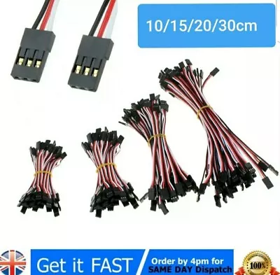 £9.99 • Buy Male To Male Servo Extension Lead Cable Futaba JR Connectors 100/150/200/300mm