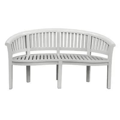 Solid Teak GREY Bench 3 Seater  Grade A  Teak - FREE CUSHION WORTH £49 • £445