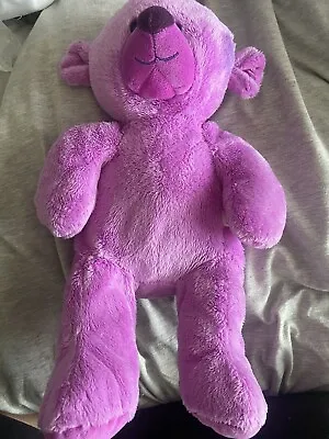 Chad Valley Designabear Bright Purple Bear Soft Toy Teddy Approx 16” • £2.50