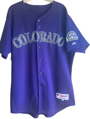 $61 • Buy Colorado Rockies Majestic Authentic Purple Jersey
