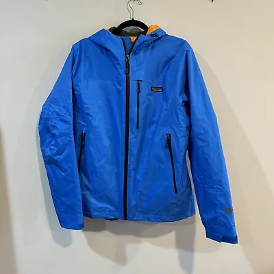 Patagonia Men’s Nano Storm Jacket H2No M Blue Hooded Insulated Ski Snowboard • $199