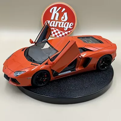 AUTOart 1/18 Lamborghini Aventador LP700-4 Arancio Argos Metallic Orange 74665 • $345