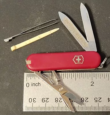 Victorinox Knife Made In Switzerland Swiss Army Sak Classic Red Mini Multi Tool • $11.99